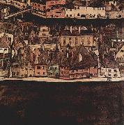 Egon Schiele Die kleine Stadt II. France oil painting artist